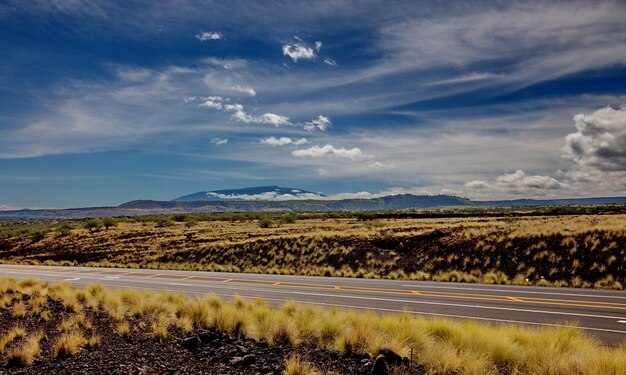 Photo scenic view of field against sky