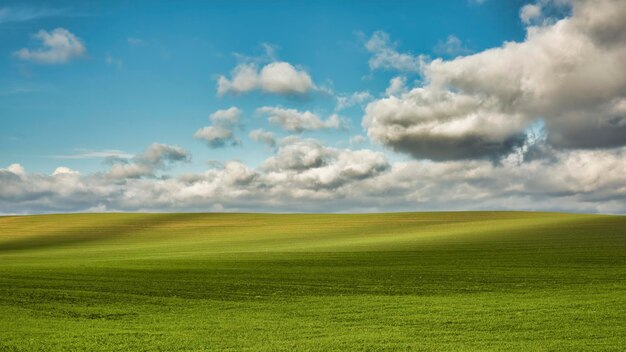 Photo scenic view of field against sky