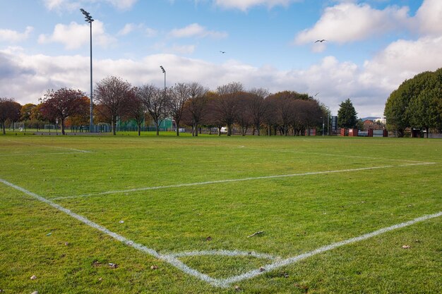 Photo scenic view of field against sky