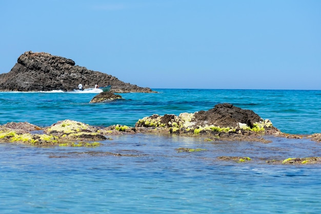 Scenic view from Tamanart beach in Collo Algeria