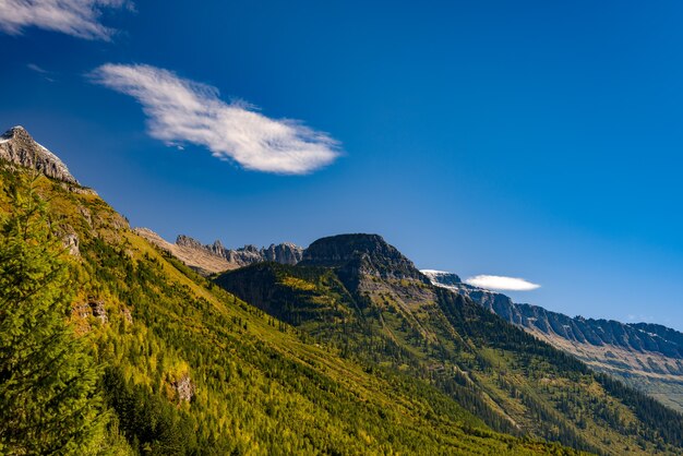 Scenic view of Glacier National Park