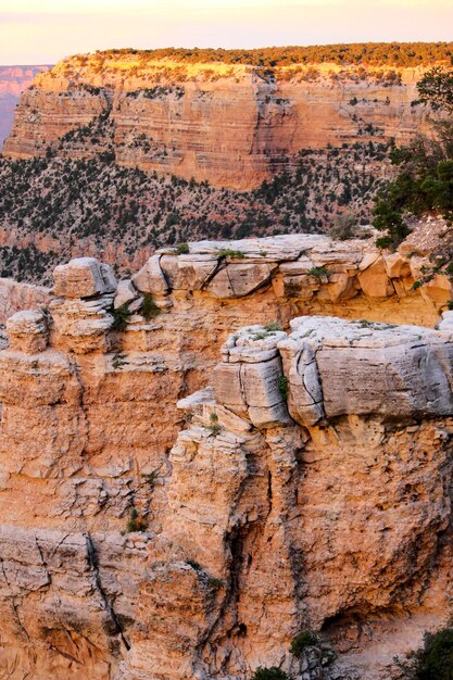 Foto la vista panoramica del grand canyon