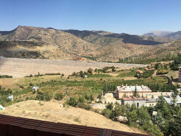 scenic view of houses in village