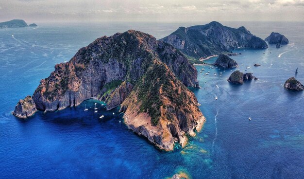 Scenic view of isle in a blue sea