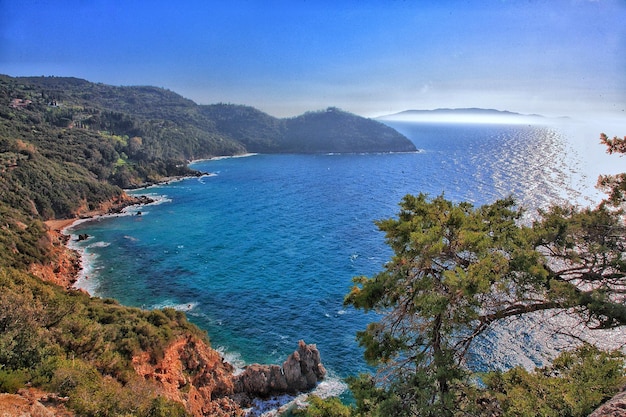 イタリアの海岸線の景色