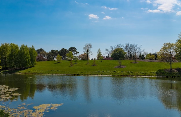 Scenic view of lake against cloudy sky