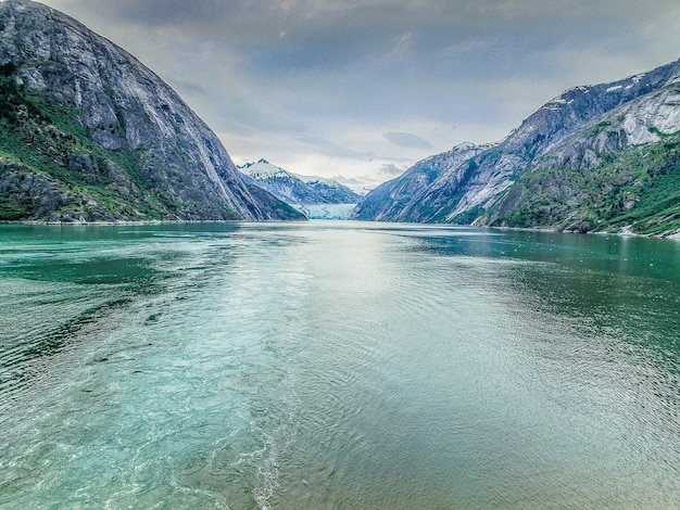 Foto vista panoramica del lago contro il cielo