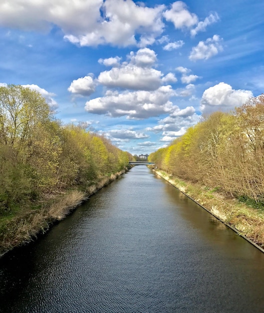 Photo scenic view of lake against sky