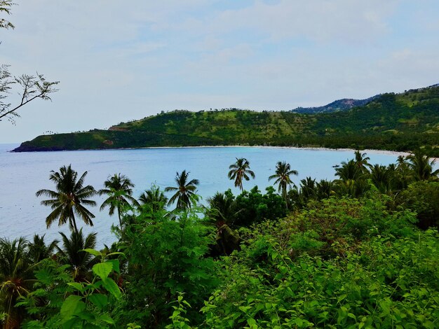 Photo scenic view of lake against sky