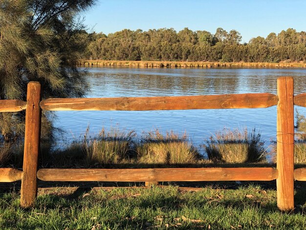 Photo scenic view of lake against sky