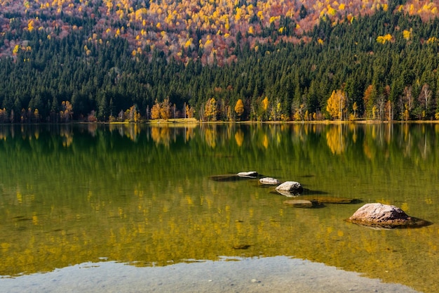 Scenic view of lake