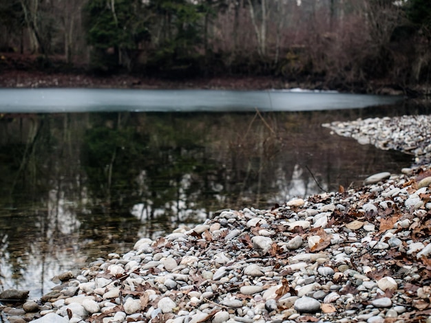 Scenic view of lake