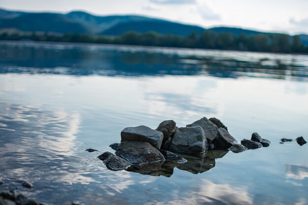 Photo scenic view of lake