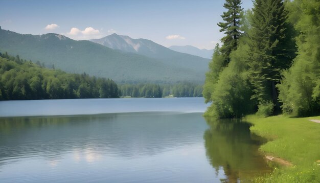 Scenic view of Lake