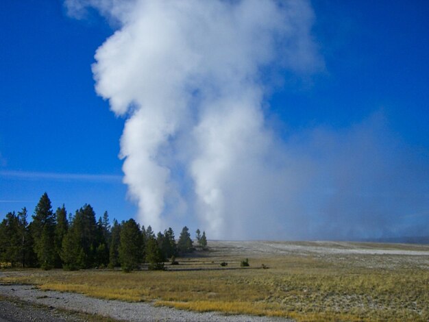 Scenic view of land against sky