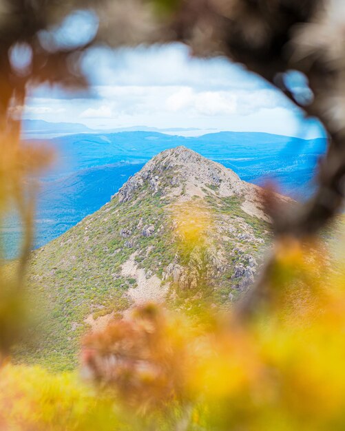 Foto vista panoramica della terra contro il cielo