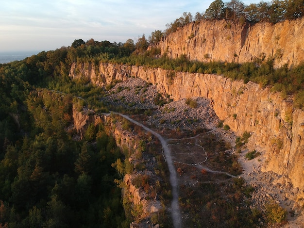 Foto vista panoramica della terra contro il cielo