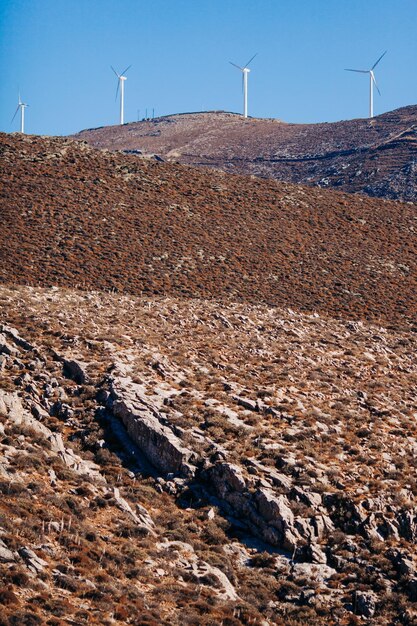 Foto vista panoramica della terra contro il cielo