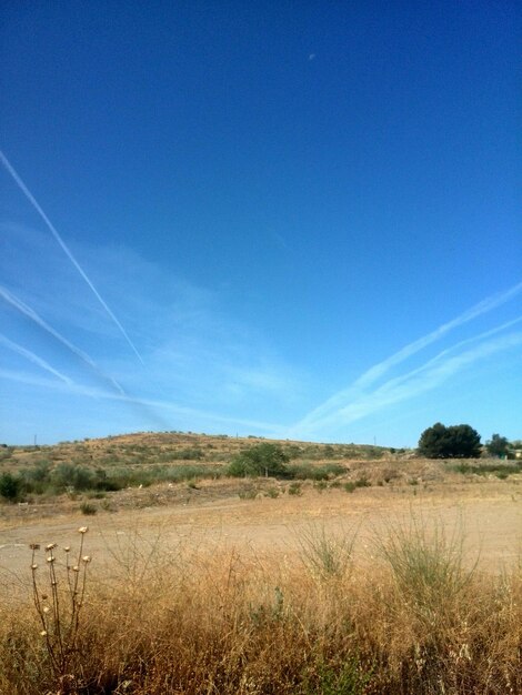 Foto vista panoramica del paesaggio contro un cielo blu limpido