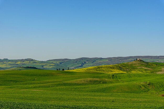 Foto vista panoramica del paesaggio contro un cielo limpido