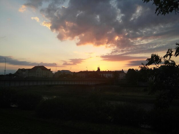 Scenic view of landscape against cloudy sky