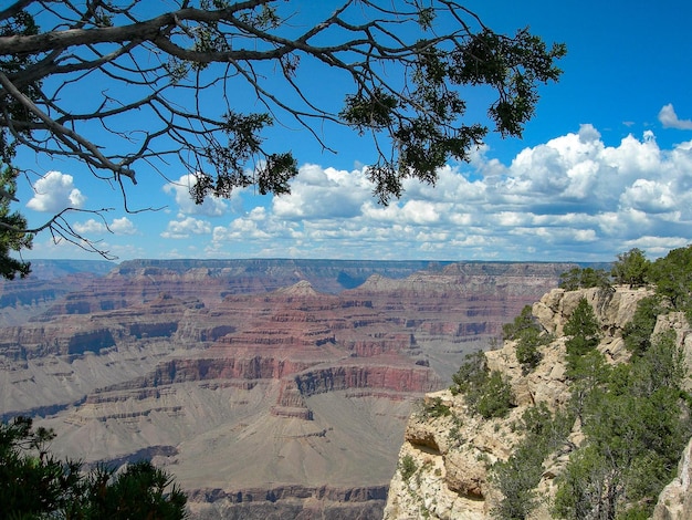 Scenic view of landscape against cloudy sky