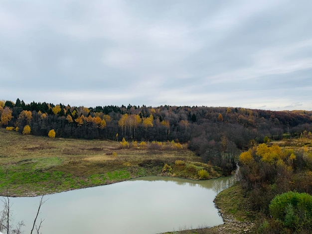 Foto vista panoramica del paesaggio contro il cielo durante l'autunno