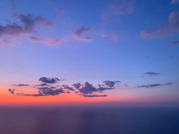 Scenic view of landscape against sky during sunset