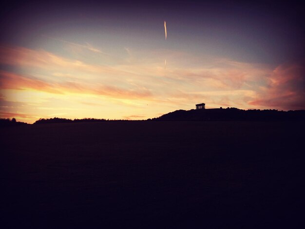 Foto vista panoramica del paesaggio contro il cielo durante il tramonto