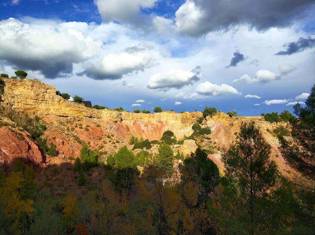 Photo scenic view of landscape against sky