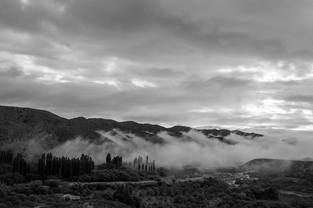 Photo scenic view of landscape against sky