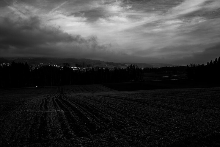 Photo scenic view of landscape against sky