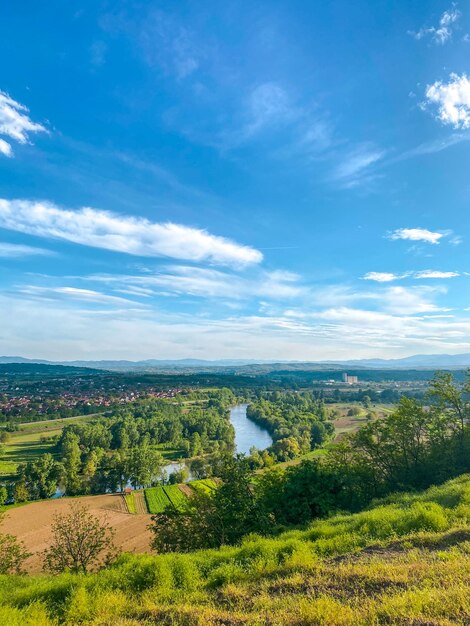 Scenic view of landscape against sky