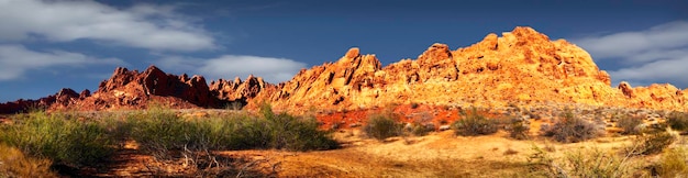 Photo scenic view of landscape against sky