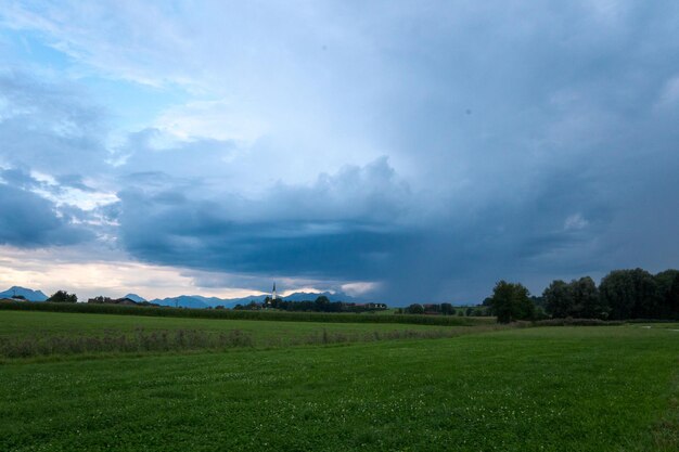 Scenic view of landscape against sky