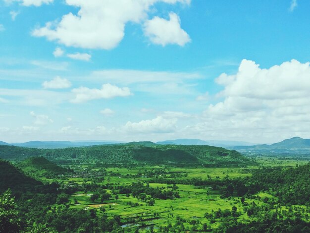 Scenic view of landscape against sky