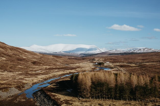 Photo scenic view of landscape against sky