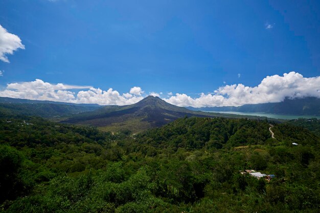 Photo scenic view of landscape against sky