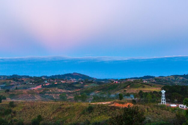 Scenic view of landscape against sky