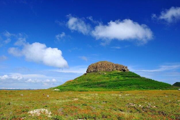 Photo scenic view of landscape against sky