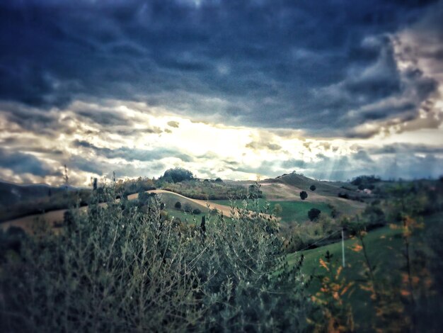 Scenic view of landscape against sky