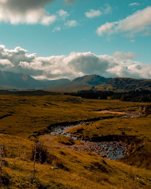 Photo scenic view of landscape against sky