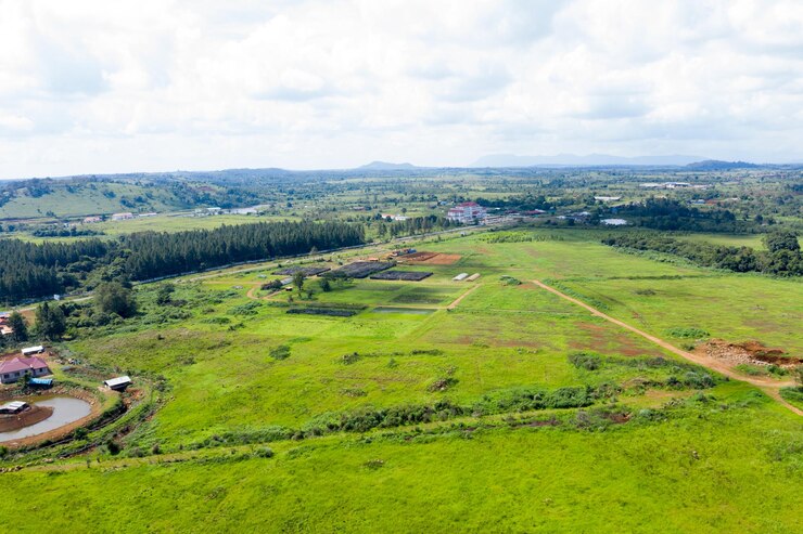 Photo scenic view of landscape against sky