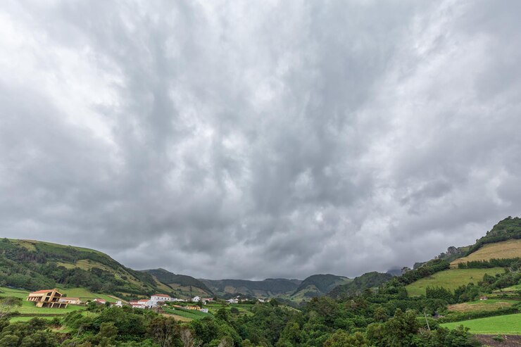 Photo scenic view of landscape against sky