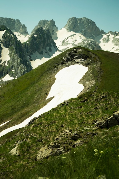 Photo scenic view of landscape against sky