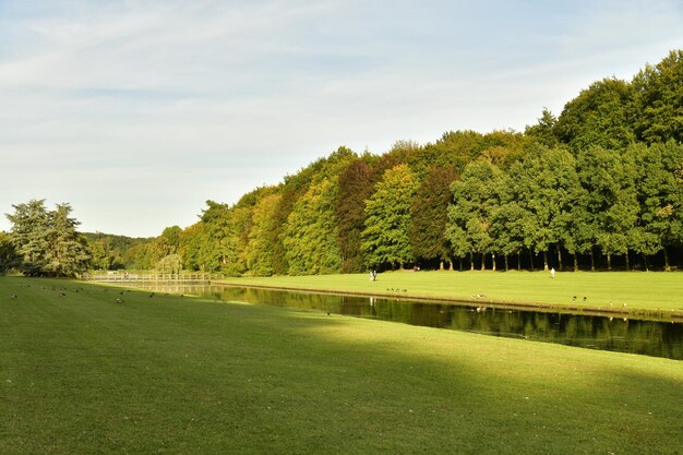 Photo scenic view of landscape against sky