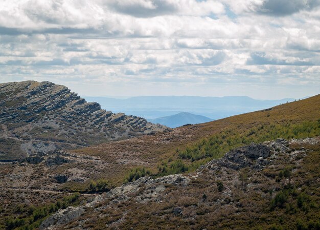 Photo scenic view of landscape against sky