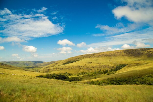 Photo scenic view of landscape against sky