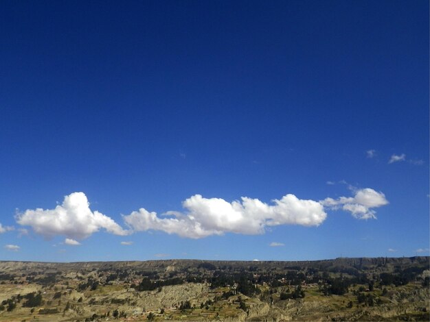 Foto vista panoramica del paesaggio contro il cielo