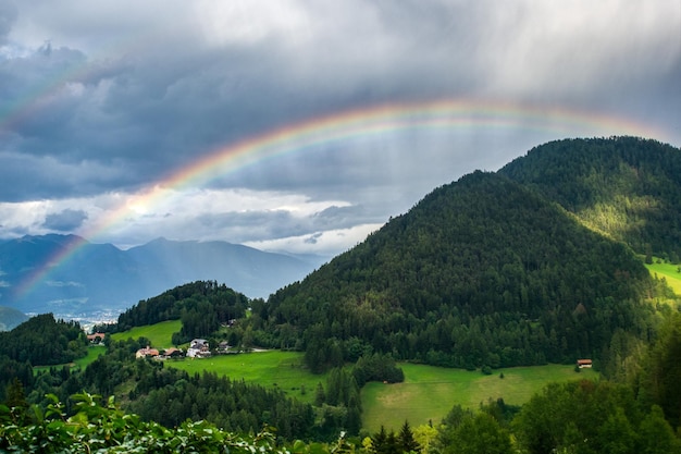 Photo scenic view of landscape against sky